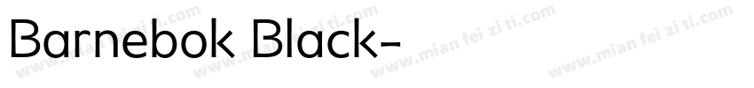 Barnebok Black字体转换